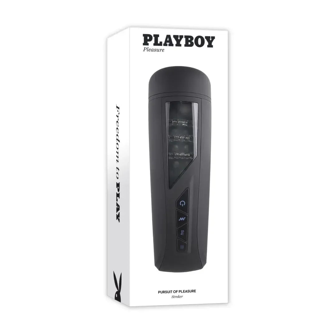 Playboy Pursuit of Pleasure Black – pažangus vibruojantis intymus prietaisas