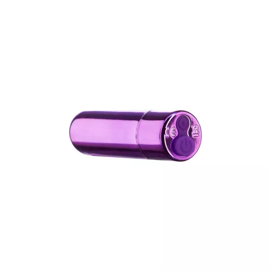 PowerBullet Mini vibruojantis masažuoklis, 9 režimai, įkraunamas per USB, violetinis