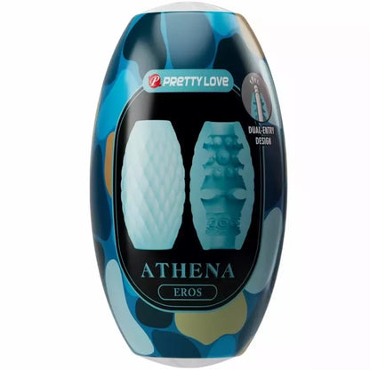 Pretty Love Athena Eros intymus prietaisas iš silikono, dangaus mėlynos spalvos, kompaktiško dizaino