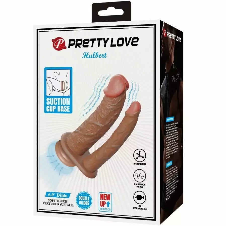 Pretty Love Hulbert dvigubas lankstus vibruojantis modelis, USB, Mulato, 7 režimai