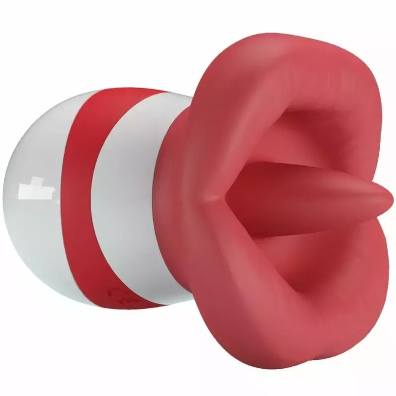 Pretty Love Mina Intimate Tongue Simulator šviesiai raudonas, USB įkraunamas