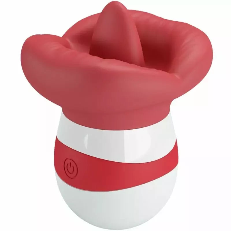 Pretty Love Mina Intimate Tongue Simulator šviesiai raudonas, USB įkraunamas