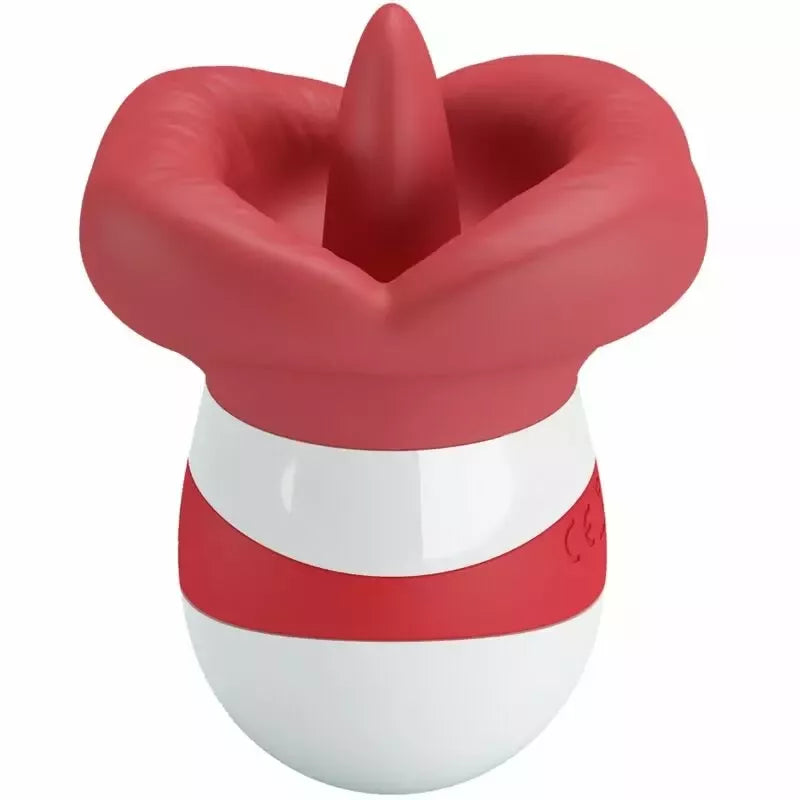 Pretty Love Mina Intimate Tongue Simulator šviesiai raudonas, USB įkraunamas