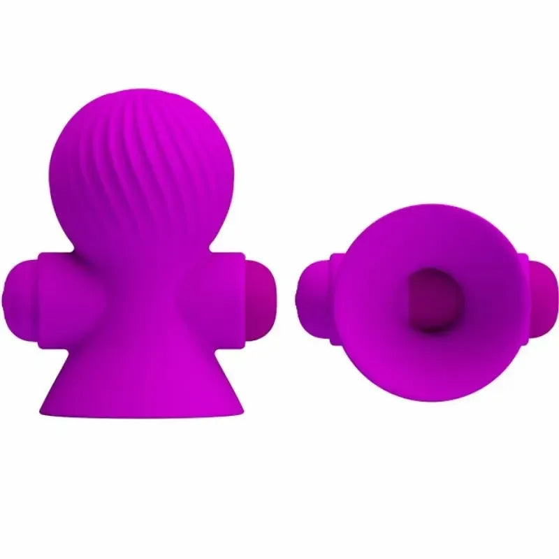 PRETTY LOVE Nipple Stimulators 12M Lilac USB įkraunami silikoniniai spenelių stimuliatoriai
