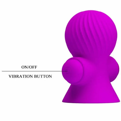 PRETTY LOVE Nipple Stimulators 12M Lilac USB įkraunami silikoniniai spenelių stimuliatoriai