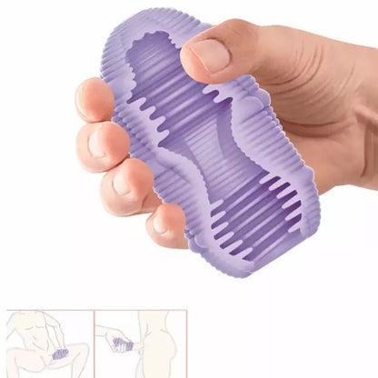 Pretty Love Smooth Stripes Intimate Egg Cup – kompaktiška lanksti TPR mova