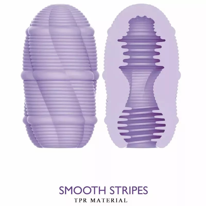 Pretty Love Smooth Stripes Intimate Egg Cup – kompaktiška lanksti TPR mova