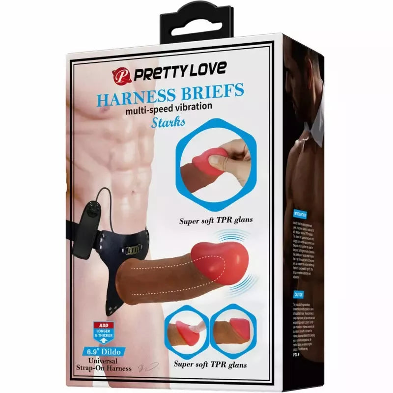 PRETTY LOVE Starks diržų kelnaitės su kelių režimų sistema, 17,5 cm, šviesiai rudos