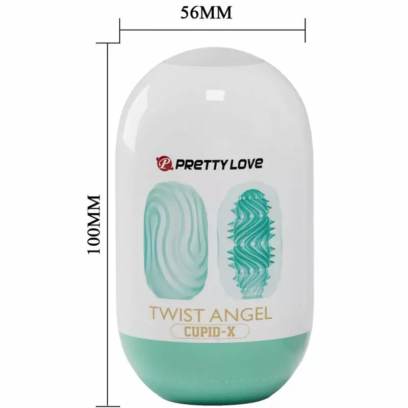 PRETTY LOVE Twist Angel Cupid Egg intymus aksesuaras, TPR, kompaktiškas dizainas