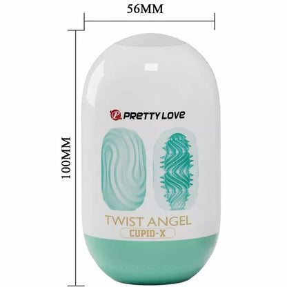 PRETTY LOVE Twist Angel Cupid Egg intymus aksesuaras, TPR, kompaktiškas dizainas