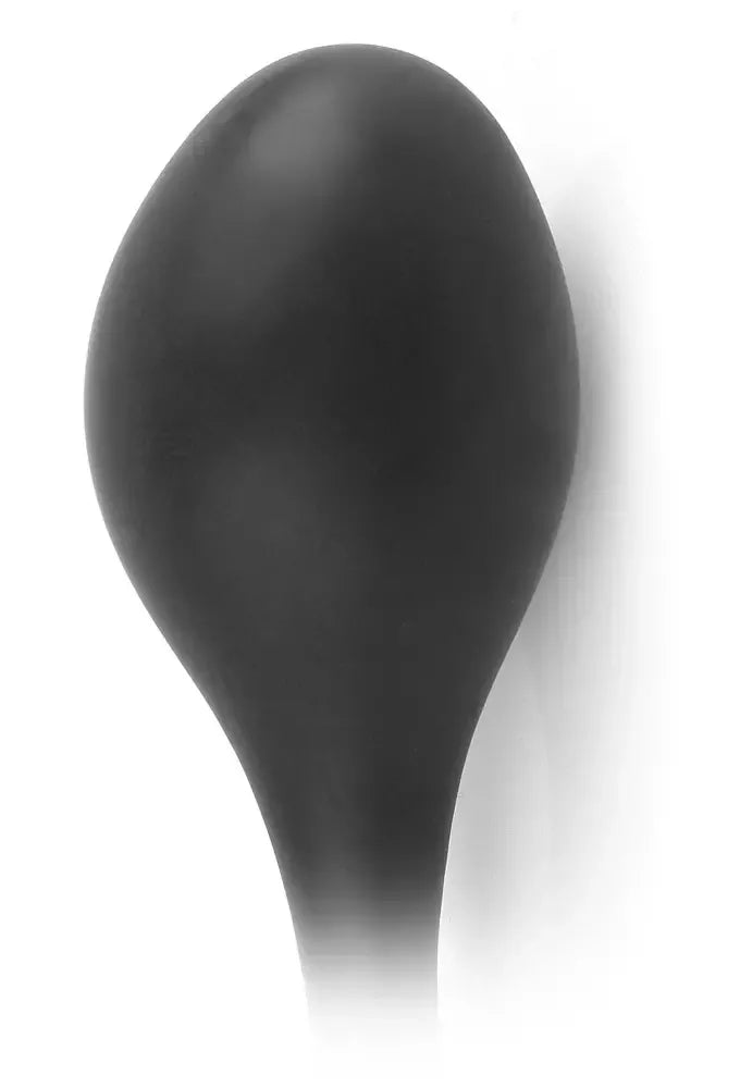 Pripučiamas silikoninis analinis kamštis AFC su pompele, juodas, 52 cm