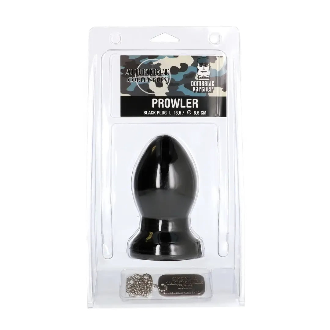 Prowler Black Comfort Plug – minkšta guma, platus pagrindas, vidutinis dydis