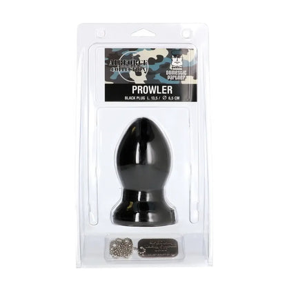 Prowler Black Comfort Plug – minkšta guma, platus pagrindas, vidutinis dydis