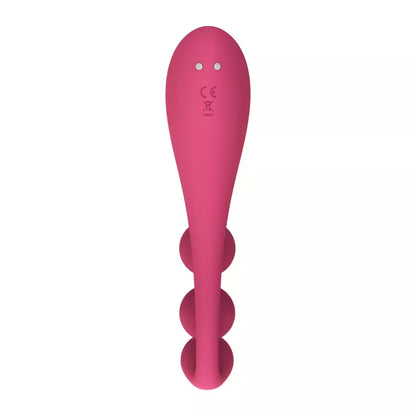 Raudonas lankstus kelių variklių intymus prietaisas Satisfyer Tri Ball 1