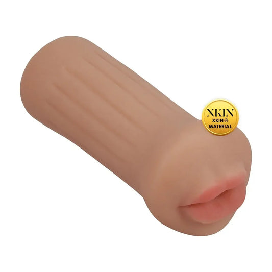 Raw The Grip TPE intymus masturbatorius Small, 137 g, tan spalvos, su minkštu XKIN paviršiumi