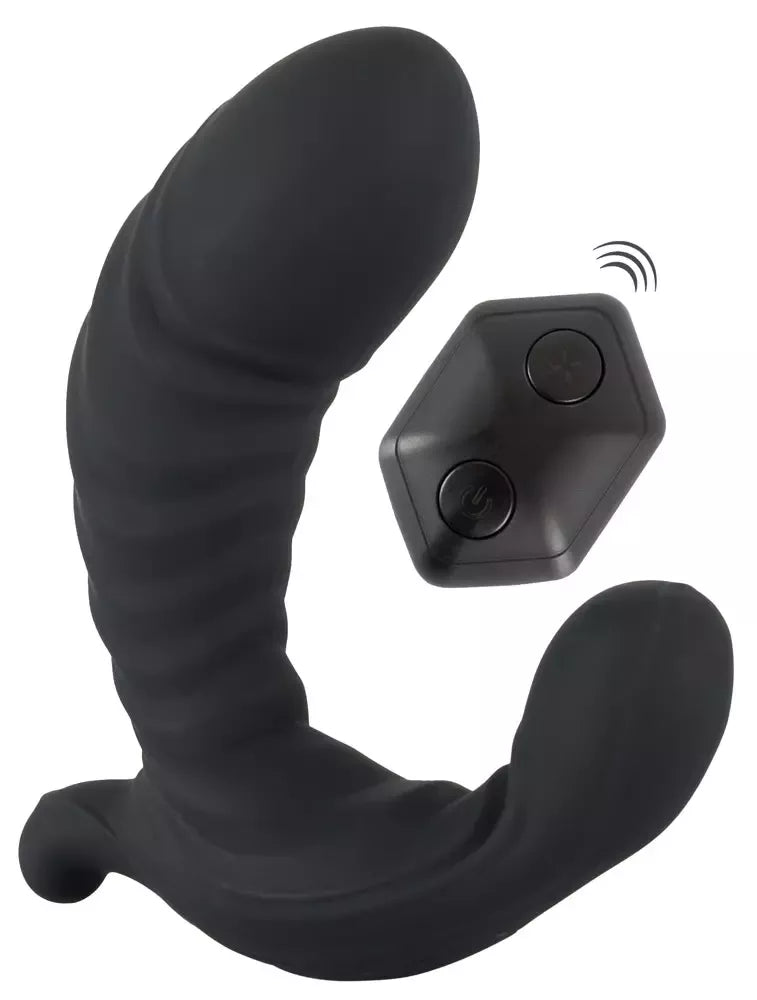 RC+ pripučiamas G ir P taškų vibratorius su nuotolinio valdymo pulteliu, reguliuojamo dydžio, 12 cm