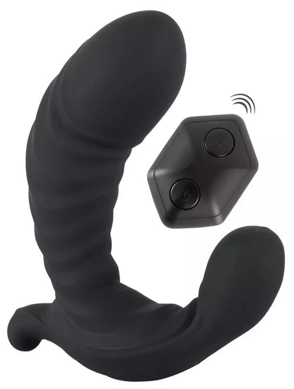 RC+ pripučiamas G ir P taškų vibratorius su nuotolinio valdymo pulteliu, reguliuojamo dydžio, 12 cm