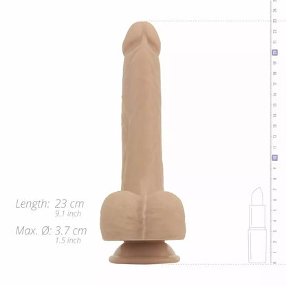 Real Fantasy Bryce Intimate Machine stimuliuojantis, vibruojantis ir šildantis prietaisas, 17 cm