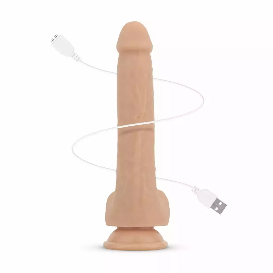 Real Fantasy Bryce Intimate Machine stimuliuojantis, vibruojantis ir šildantis prietaisas, 17 cm