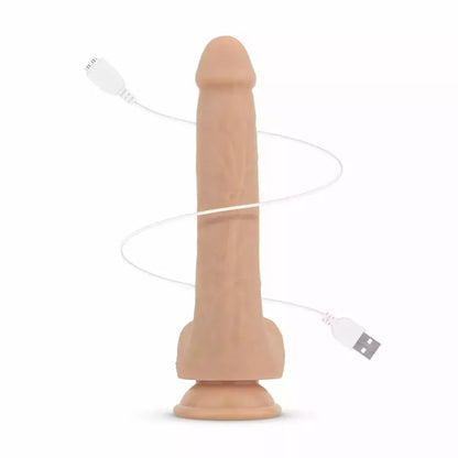Real Fantasy Bryce Intimate Machine stimuliuojantis, vibruojantis ir šildantis prietaisas, 17 cm