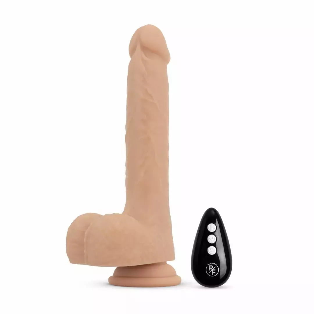 Real Fantasy Bryce Intimate Machine stimuliuojantis, vibruojantis ir šildantis prietaisas, 17 cm