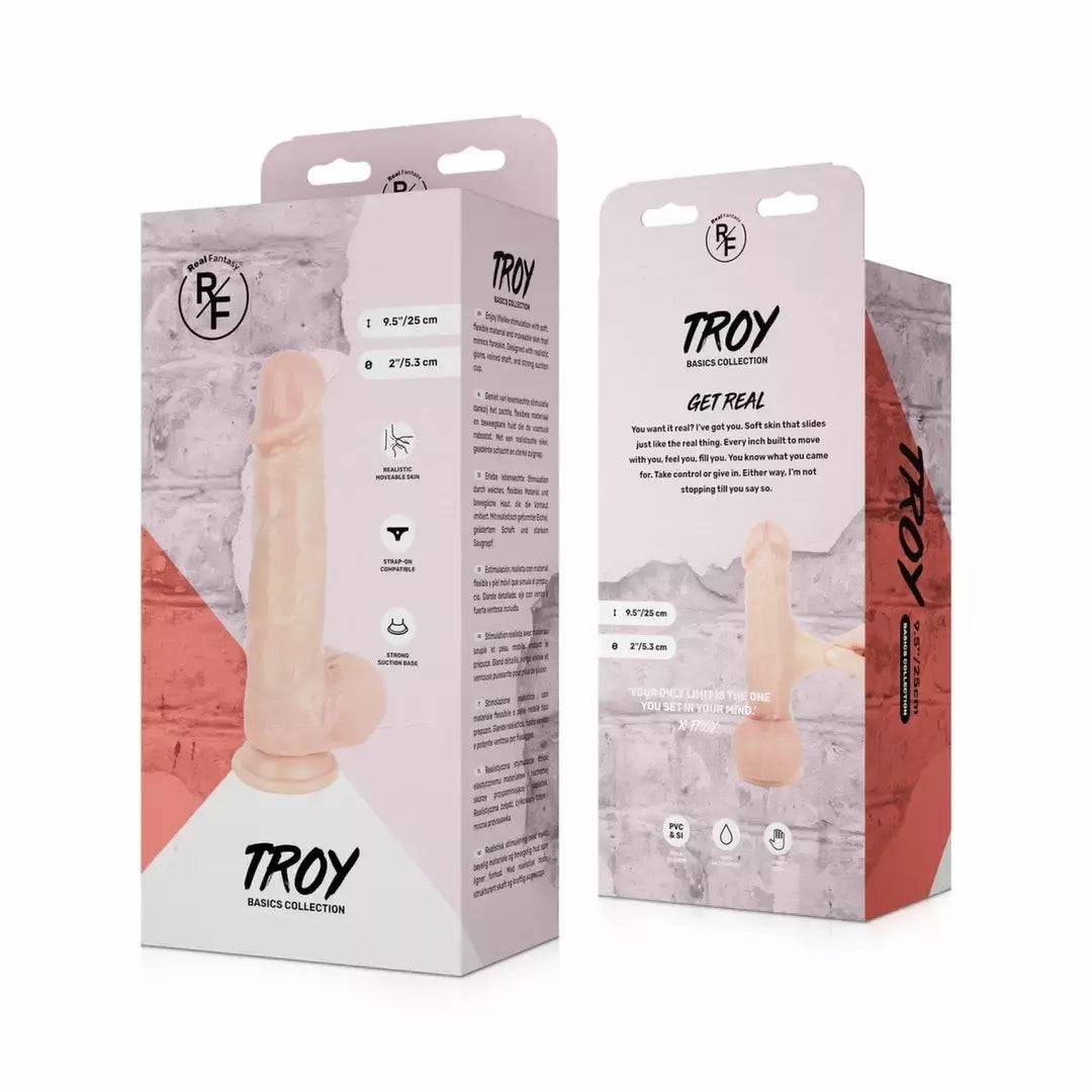 Real Fantasy Troy Moveable Skin modelis 25 cm – Lanksti anatominė sistema