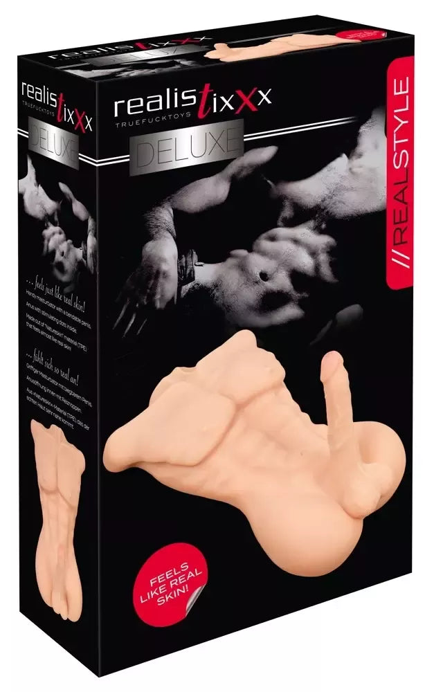 Realistixxx Deluxe Man anatominis liemuo, Naturskin medžiaga, 52 cm