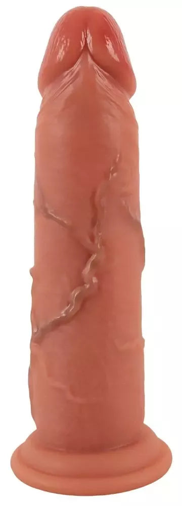 Realistixxx Moveable Skin dvigubo tankio modelis su siurbtuku 20,5 cm