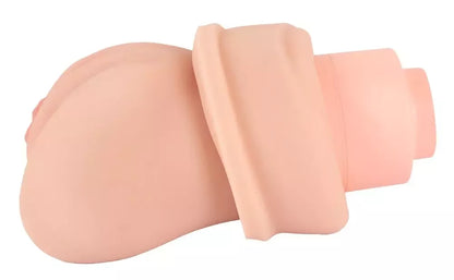Realistixxx RealMasturbator siurbiamasis ir vibruojantis intymus prietaisas 21,8 cm