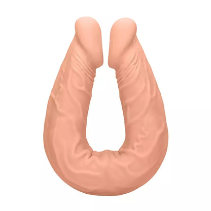 RealRock by Shots Double Dong 36 cm lanksti intymumo sistema, kūno spalvos