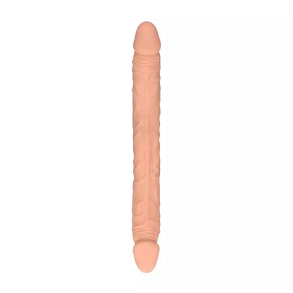 RealRock by Shots Double Dong 36 cm lanksti intymumo sistema, kūno spalvos
