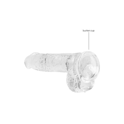 REALROCK Crystal Clear 17 cm anatominis modelis su siurbtuku