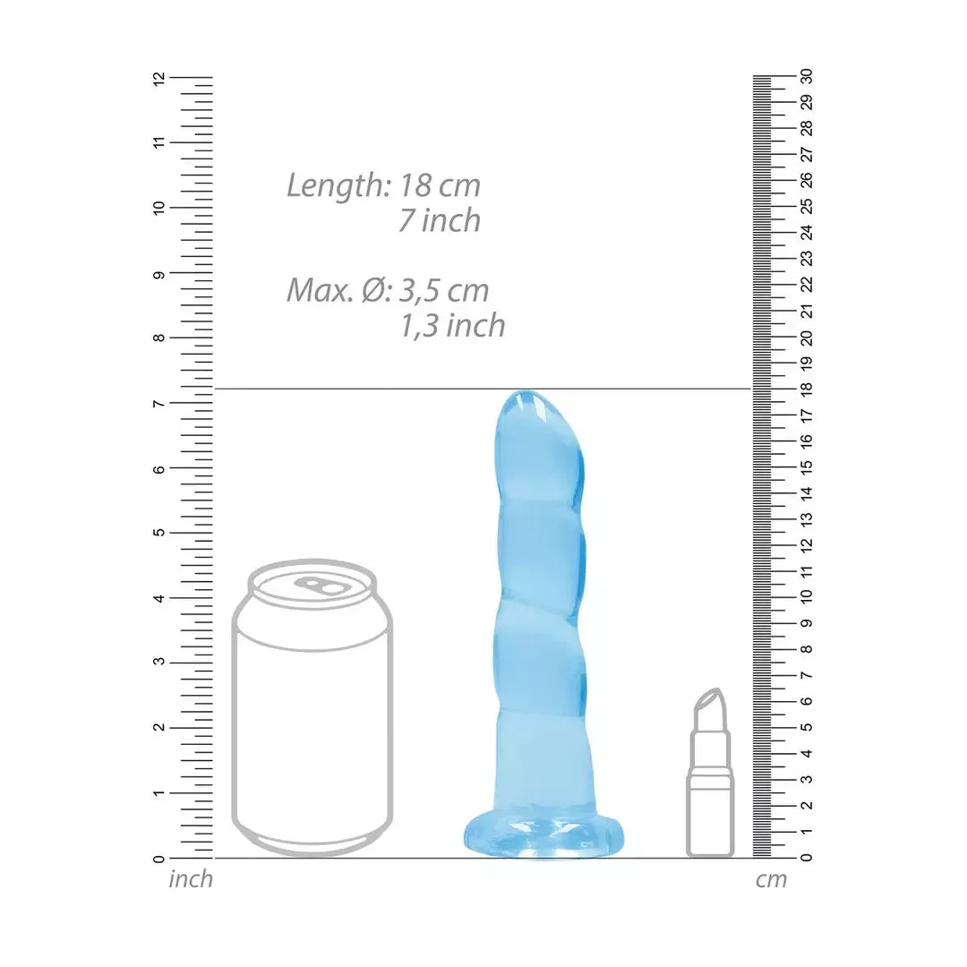 REALROCK Crystal Clear 17 cm intymus modelis su vakuuminiu padu