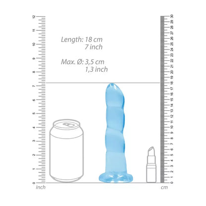 REALROCK Crystal Clear 17 cm intymus modelis su vakuuminiu padu