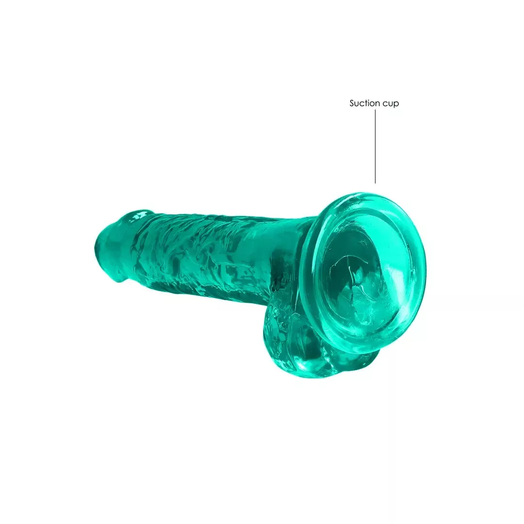 REALROCK Crystal Clear 19cm anatominis modelis su siurbtuku