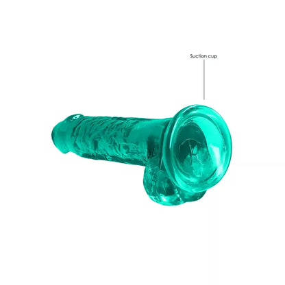 REALROCK Crystal Clear 19cm anatominis modelis su siurbtuku