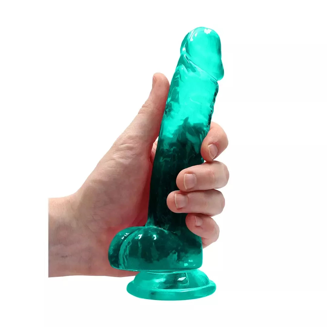 REALROCK Crystal Clear 19cm anatominis modelis su siurbtuku