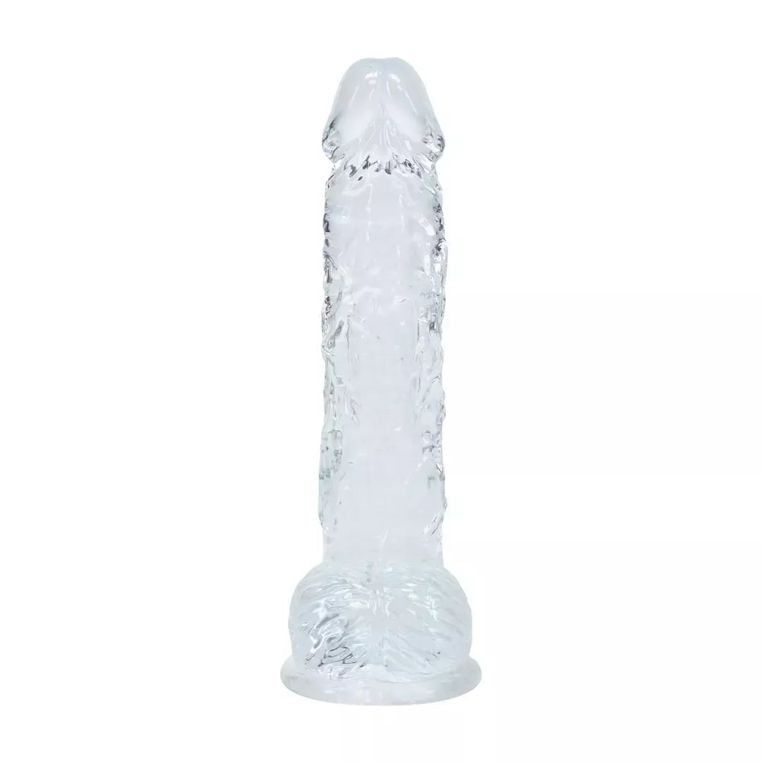 REALROCK Crystal Clear 5 colių (12,7 cm) anatominis modelis su siurbtuku, skaidrus