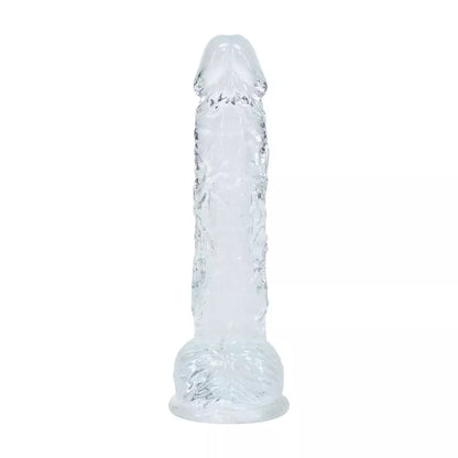 REALROCK Crystal Clear 5 colių (12,7 cm) anatominis modelis su siurbtuku, skaidrus