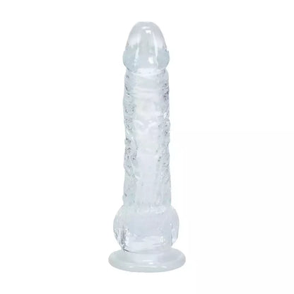 REALROCK Crystal Clear 5 colių (12,7 cm) anatominis modelis su siurbtuku, skaidrus