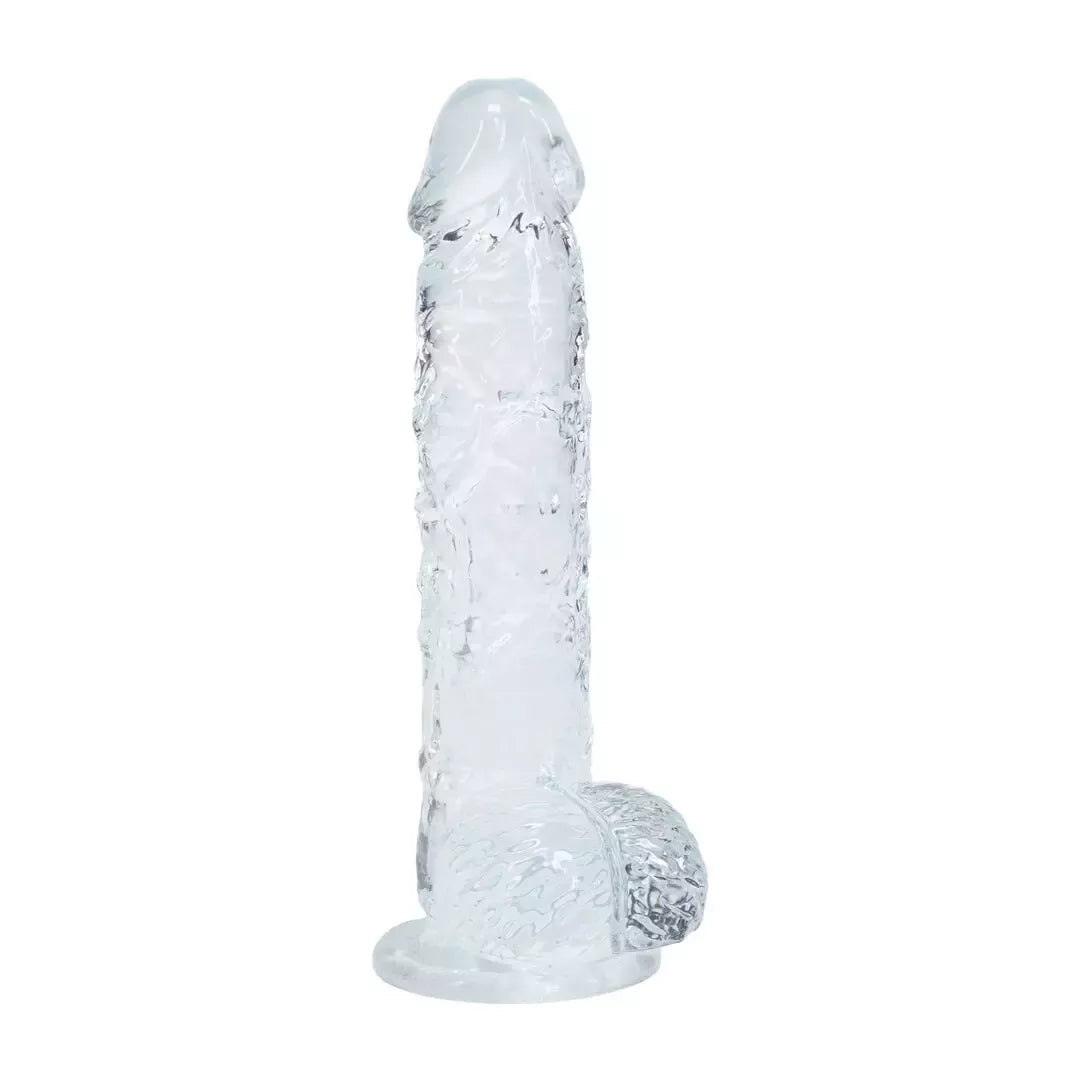 REALROCK Crystal Clear 5 colių (12,7 cm) anatominis modelis su siurbtuku, skaidrus