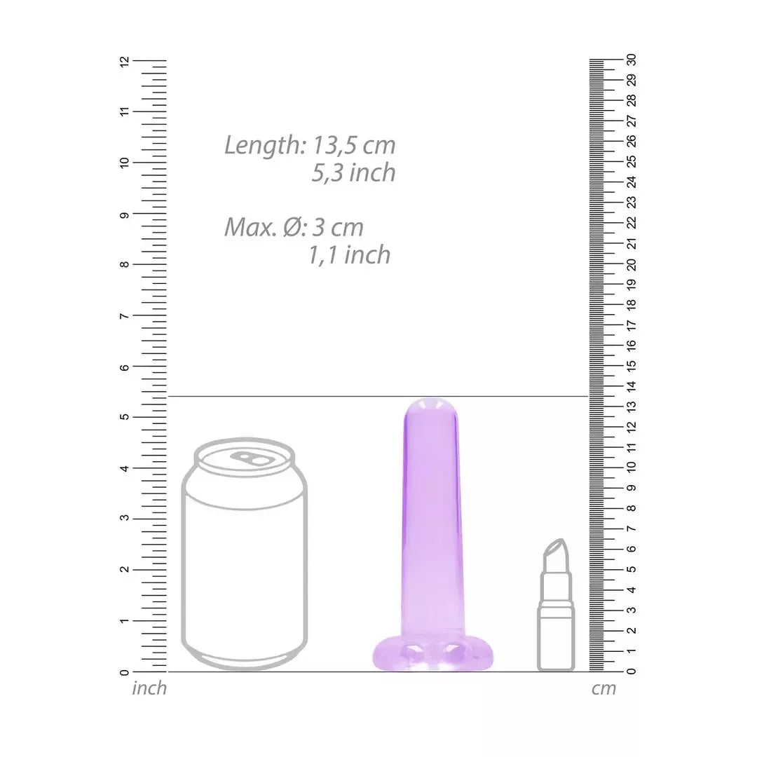 REALROCK Crystal Clear Intimate Machine 13,5 cm su siurbtuku