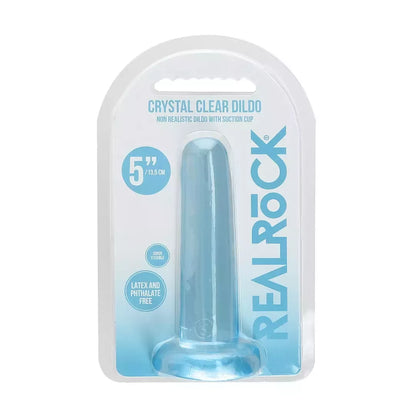 REALROCK Crystal Clear Intimate Machine 13,5 cm su skaidriu siurbtuku
