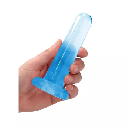 REALROCK Crystal Clear Intimate Machine 13,5 cm su skaidriu siurbtuku