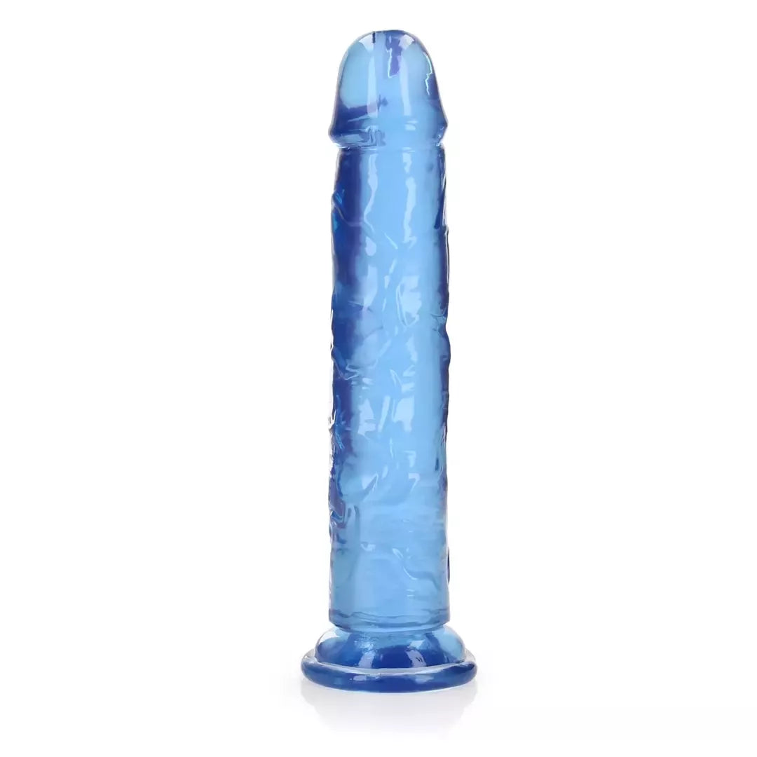 REALROCK Crystal Clear Intimate Machine 25 cm su vakuuminiu pagrindu, skaidrus