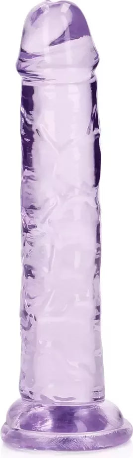 RealRock Crystal Clear Intimate Model 6" su siurbtuku, skaidrus