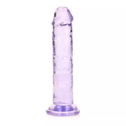 RealRock Crystal Clear Intimate Model 6" su siurbtuku, skaidrus