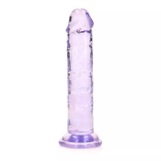 RealRock Crystal Clear Intimate Model 6" su siurbtuku, skaidrus