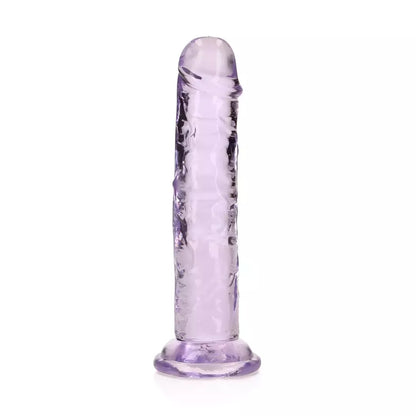RealRock Crystal Clear Intimate Model 6" su siurbtuku, skaidrus