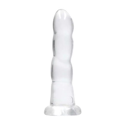 RealRock Crystal Clear intymus modelis 17 cm su prisiurbiamu pagrindu